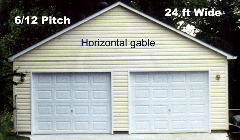 garage roof pitch photos